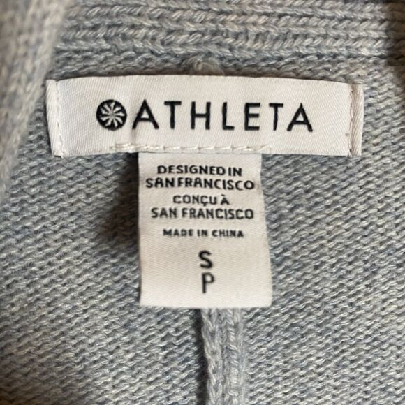ATHLETA Ombre Spirit Wool Cashmere Wrap Cardigan Sweater Size Small Wrap Long - Picture 4 of 7